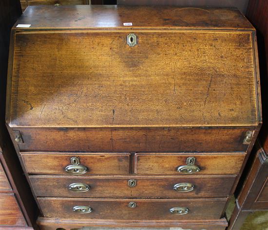 Georgian oak bureau